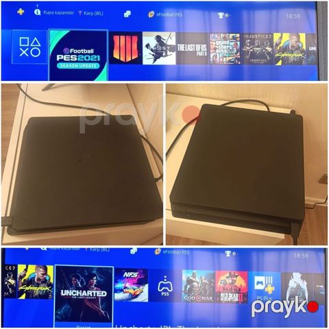 PS4 slim 1tb yaddaş.12 ofline oyun ile.qiymet 420 man.unvan Yasamal — Bakı