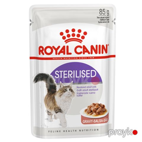 Nəm yem Royal Canin Sterilised qısırlaşdırılmış və axtalanmış pişiklər üçün, sousda, 85 q — Bakı