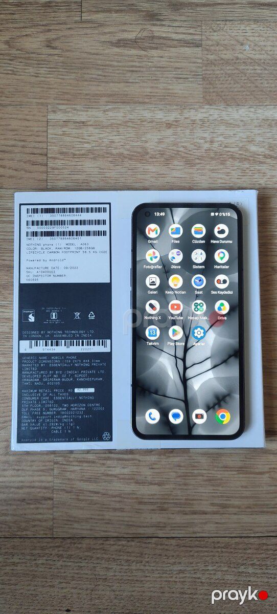Nothing Phone (1) Black 256GB/12GB — Smartfonlar, Bakı (2)