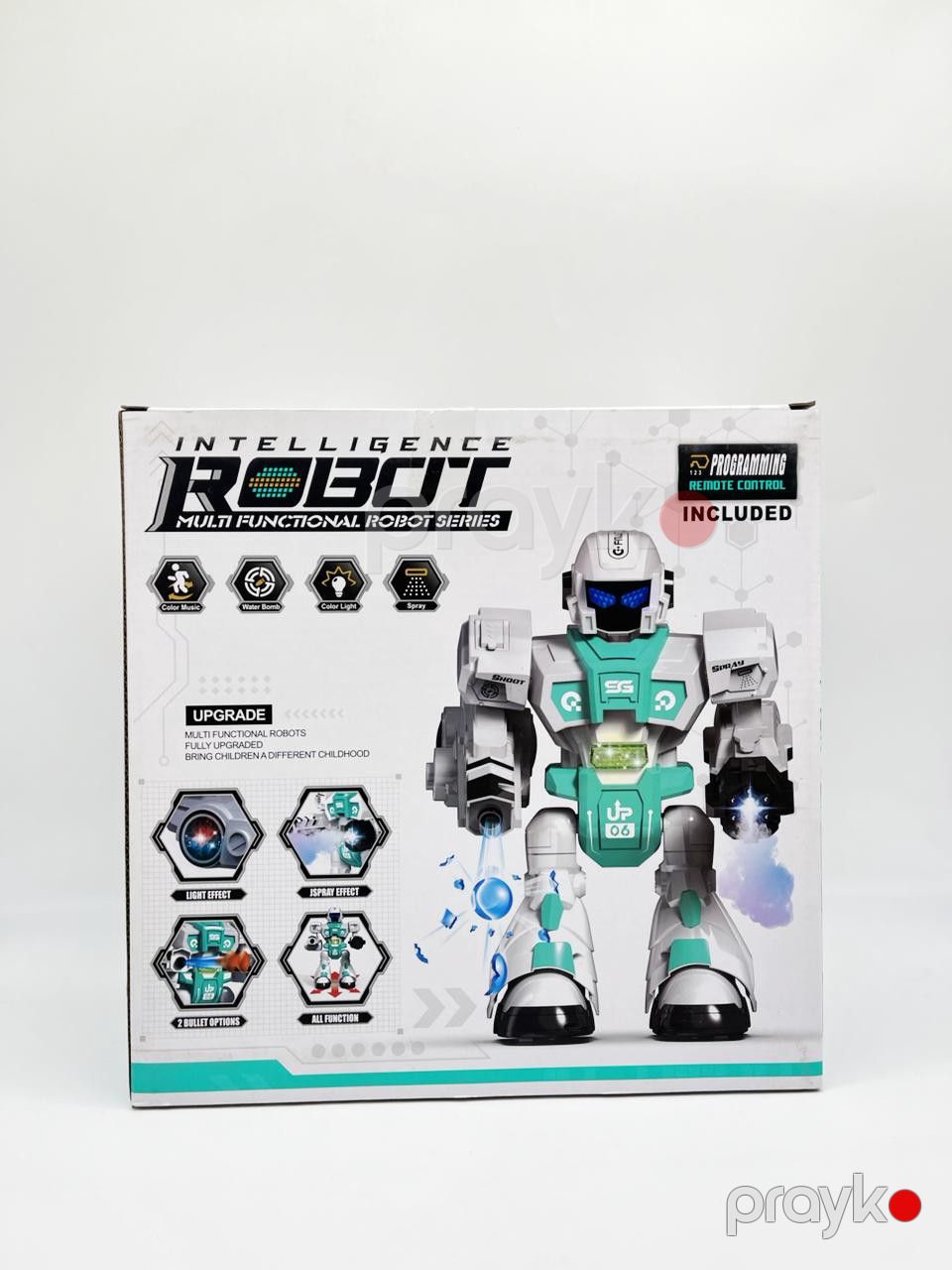 Radio vasitəsi ilə idarə olunan robot, ağ/yaşıl — Mallar, Bakı (2)