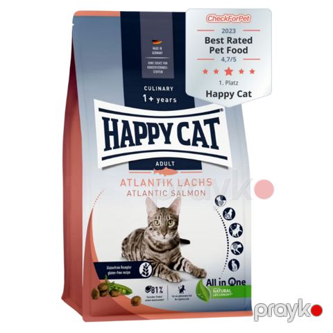 Quru yem Happy Cat Culinary Atlantik Lachs yetkin pişiklər üçün, qızılbalıq ilə, 1 kq — Bakı