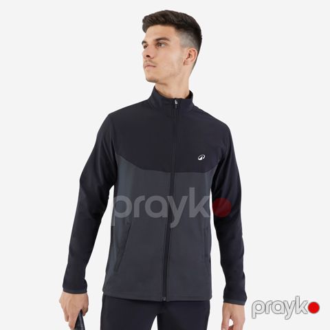 Kişilər üçün idman gödəkcəsi Decathlon Kuikma, poliester/elastan, qara/boz, ölçü XXL — Bakı