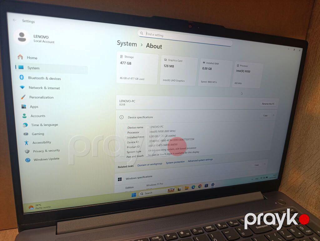 Lenovo IdeaPad Slim3 15-IAN8 — Lenovo, Bakı (7)