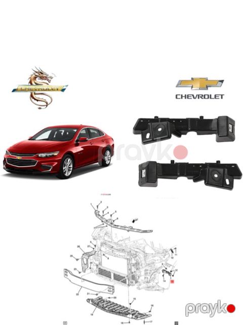 "Chevrolet Malibu 2016-2023" ön bufer sancağı — Bakı