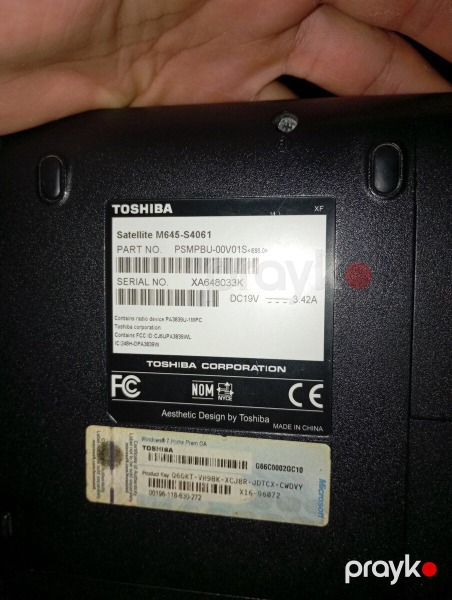 Noutbuk Toshiba — Noutbuklar, Bakı (3)
