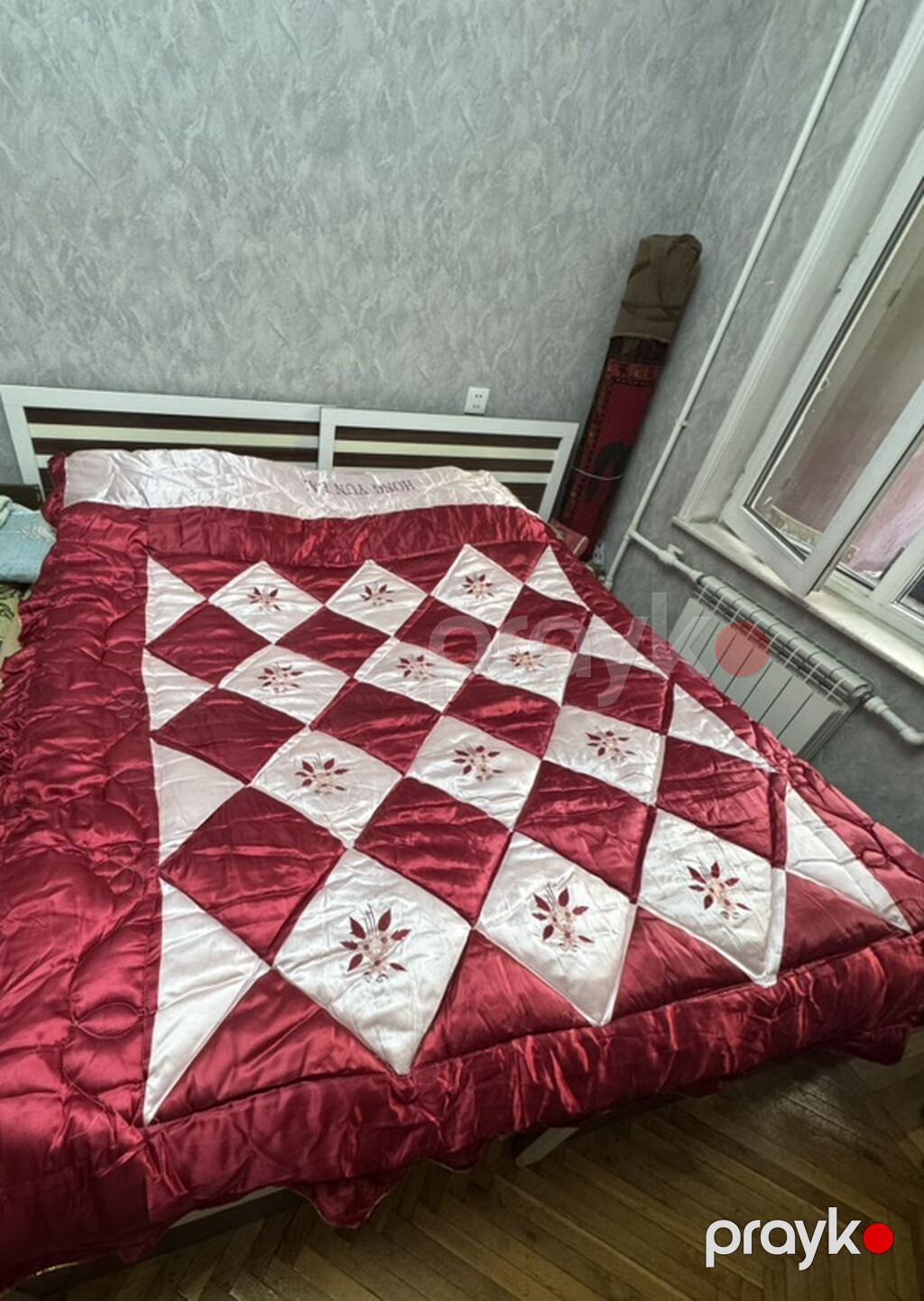 Yataq üçün Yeni rəng - Qırmızı Yataq örtüyü — Örtüklər və çarşavlar, Bakı (2)