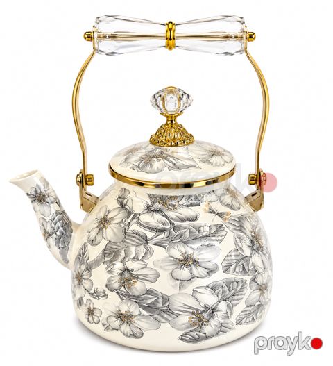Dəmləmə çaydanı Sultan T-001295, Mina, Bej, 1200 ml — Bakı