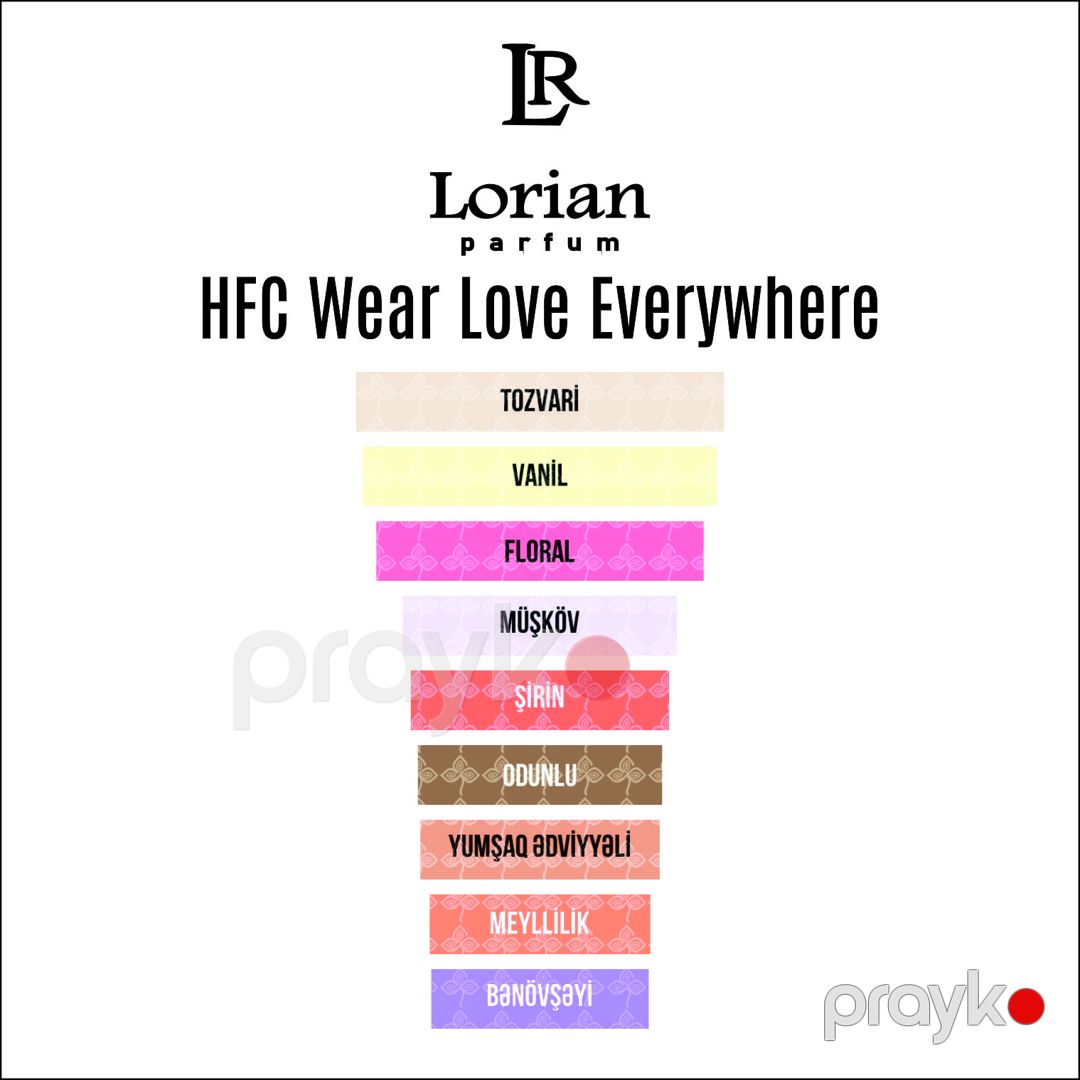Ətir suyu Lorian Parfum Wear Love Everywhere qadınlar üçün 12 ml — Mallar, Bakı (2)