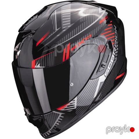 Motosiklet dəbilqəsi Scorpion EXO-1400 Evo Air Shell Black-Red S — Bakı