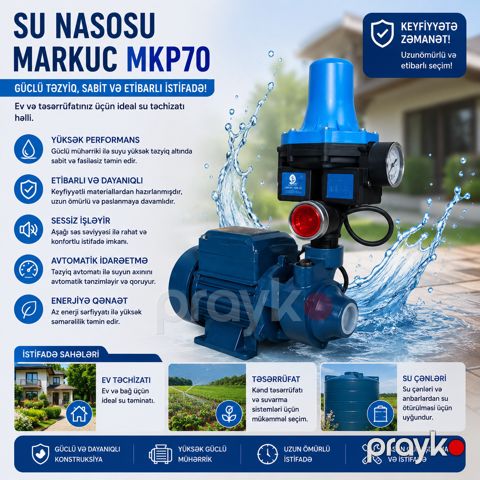 Su nasosu 5500 W 100 m 12 l/dəq — Bakı