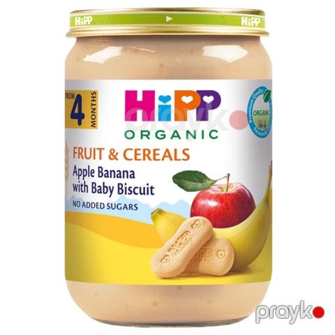 Püre Hipp Apple Banana With Baby Biscuit, 190 q — Bakı