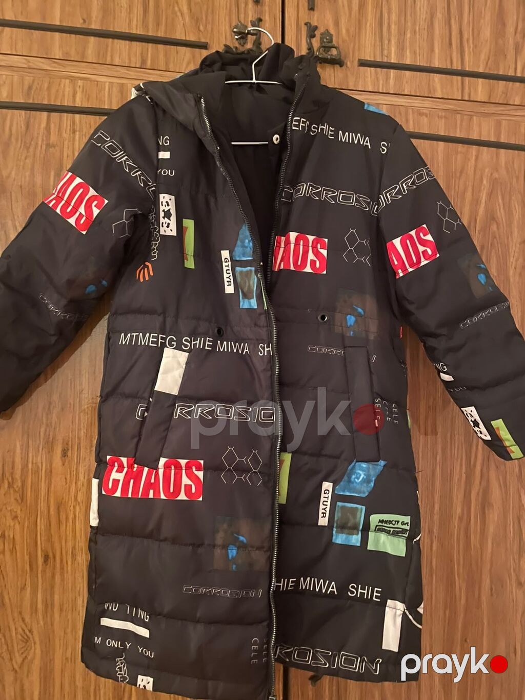 Uzun qışlıq gödəkcə – ikiüzlü (reversiv) model - Rəng: qara - Bir — Jaketlər, Saray (3)