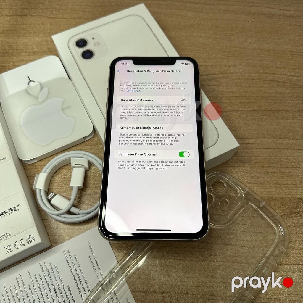 IPhone 11, 128 GB, Ağ, Zəmanət, Kredit, Simsiz şarj — Apple iPhone, Bakı (8)
