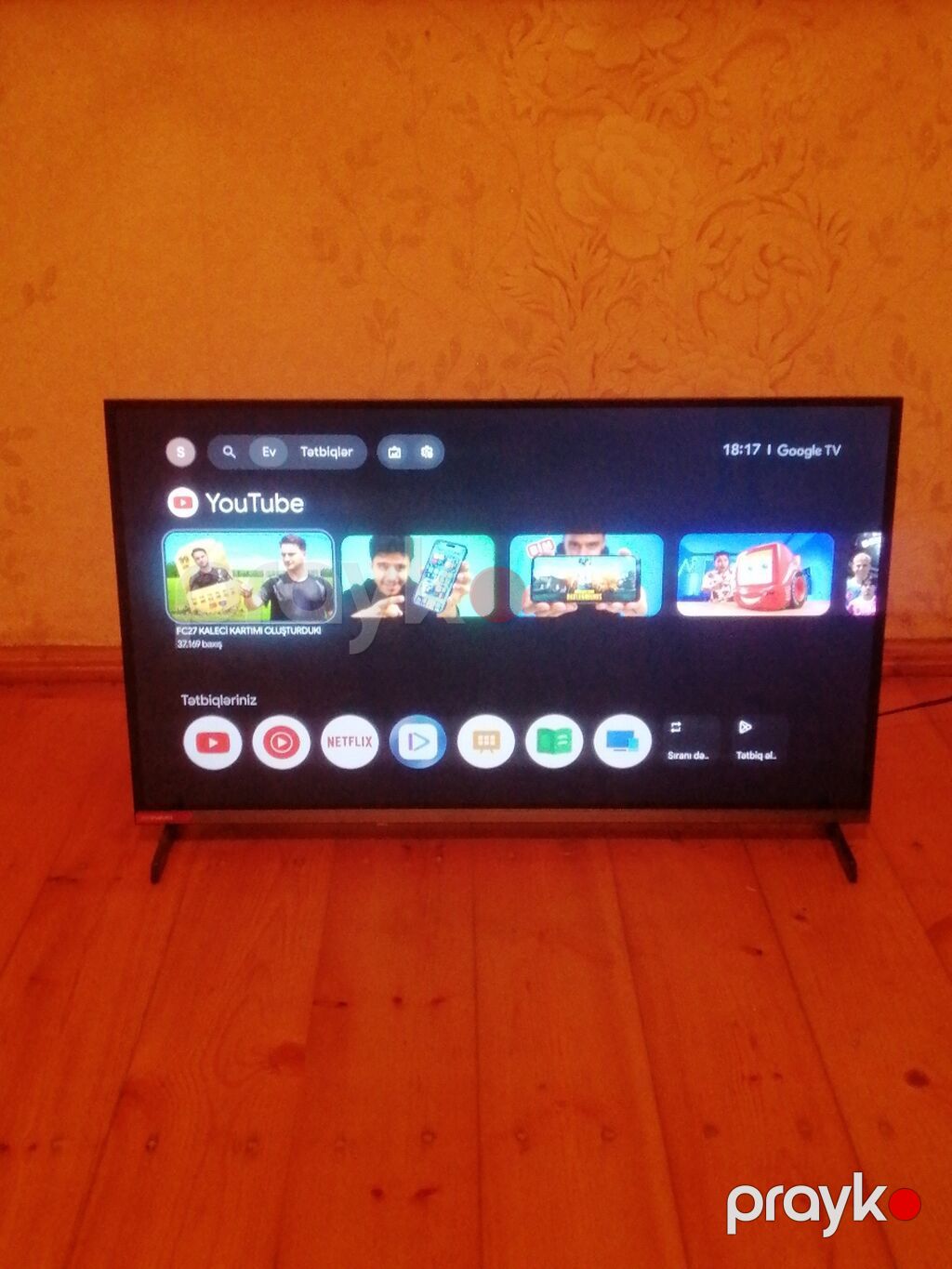 Smart TV (Google TV interfeysi) - Ekran ölçüsü: təxminən 32-32 düym — Televizorlar, Şəmkir (3)