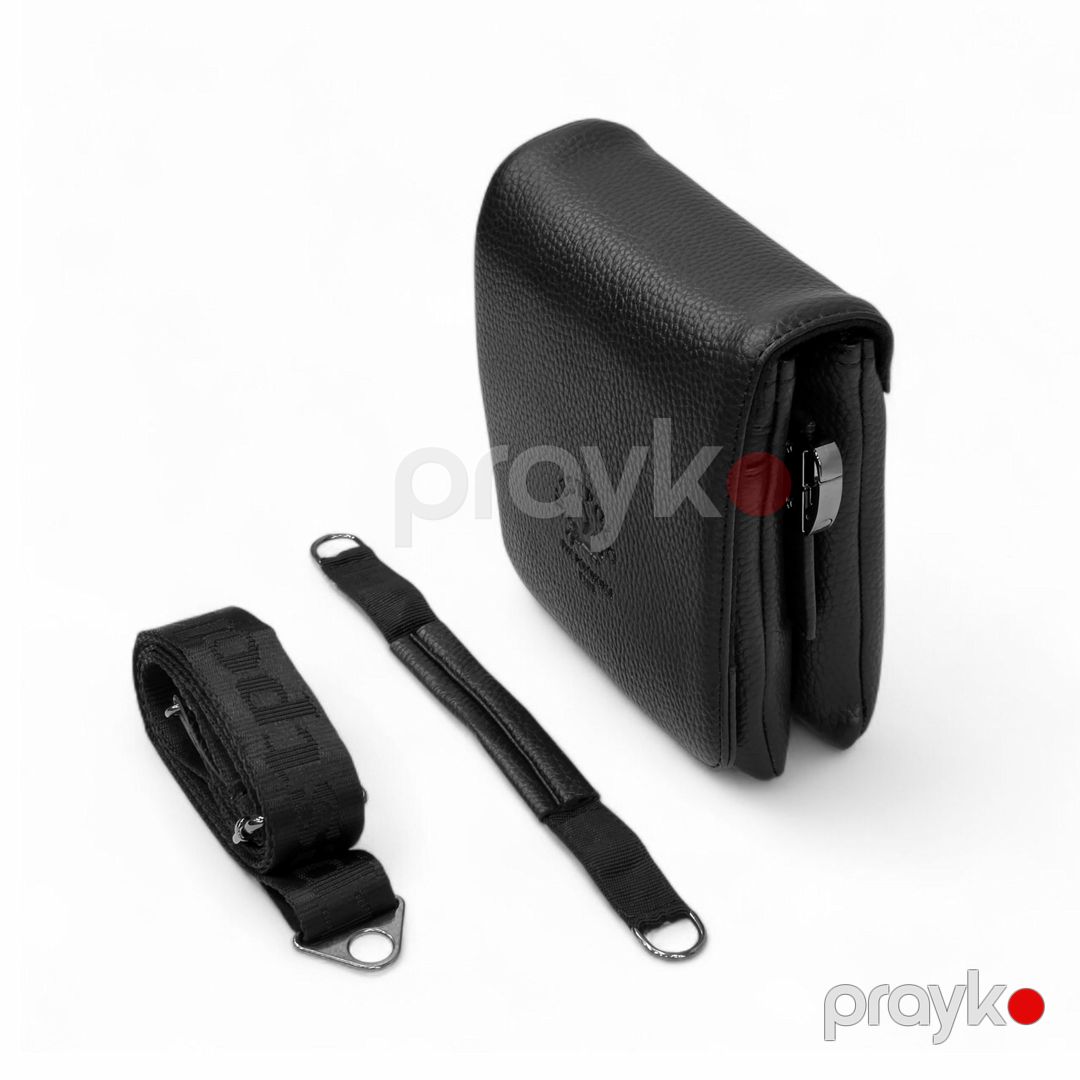 Kross-bodi çanta WestPolo 4001, qara, poliuretan, 15x16 sm — Mallar, Bakı (2)