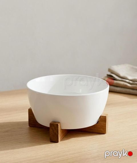 Salat qabı 0960, bambuk/keramika, 19 sm — Bakı