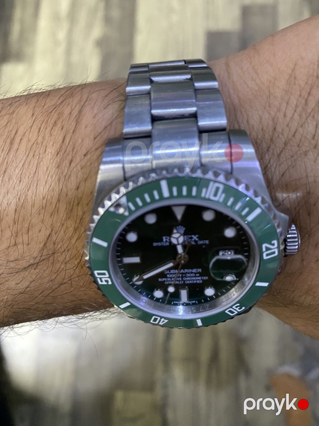 Rolex Submariner dizaynında yaşıl bezel və yaşıl siferblatlı mexaniki — Qol saatları, Bakı (3)