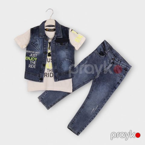 Oğlanlar üçün şalvarlı dəst Super Store 6029SPR, rəngbərəng, pambıq, ölçü 3 yaş — Bakı