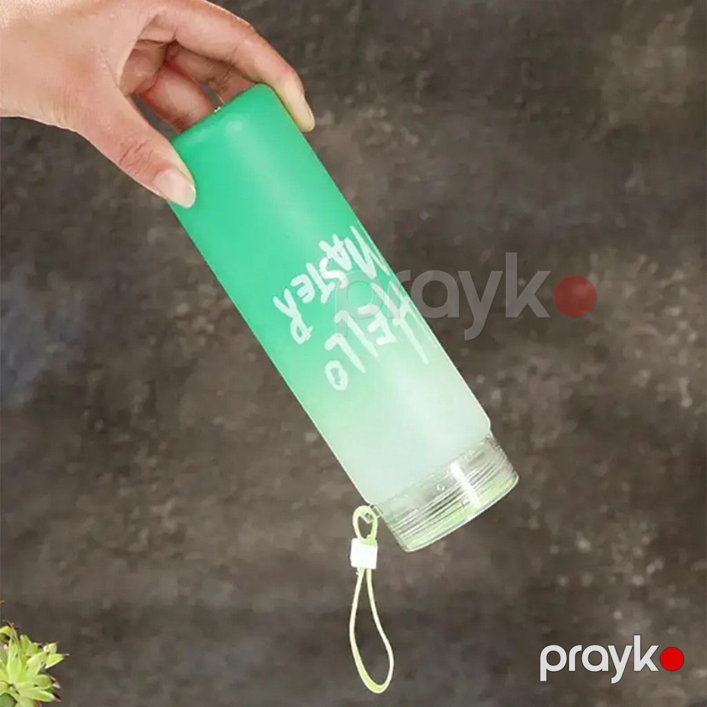 İdman su qabı Hello Master, şüşə, yaşıl, 400 ml — Mallar, Bakı (3)