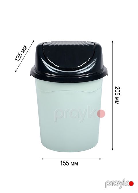 Zibil qabı 6128, plastik, boz, 1.7 l — Bakı
