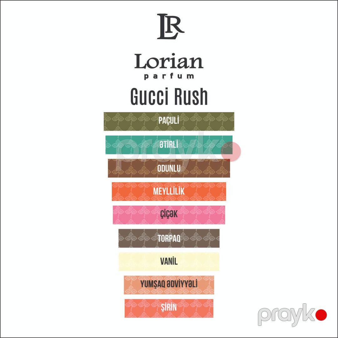 Rush qadınlar üçün ətir suyu 12 ml - Lorian-436-12 — Mallar, Bakı (2)