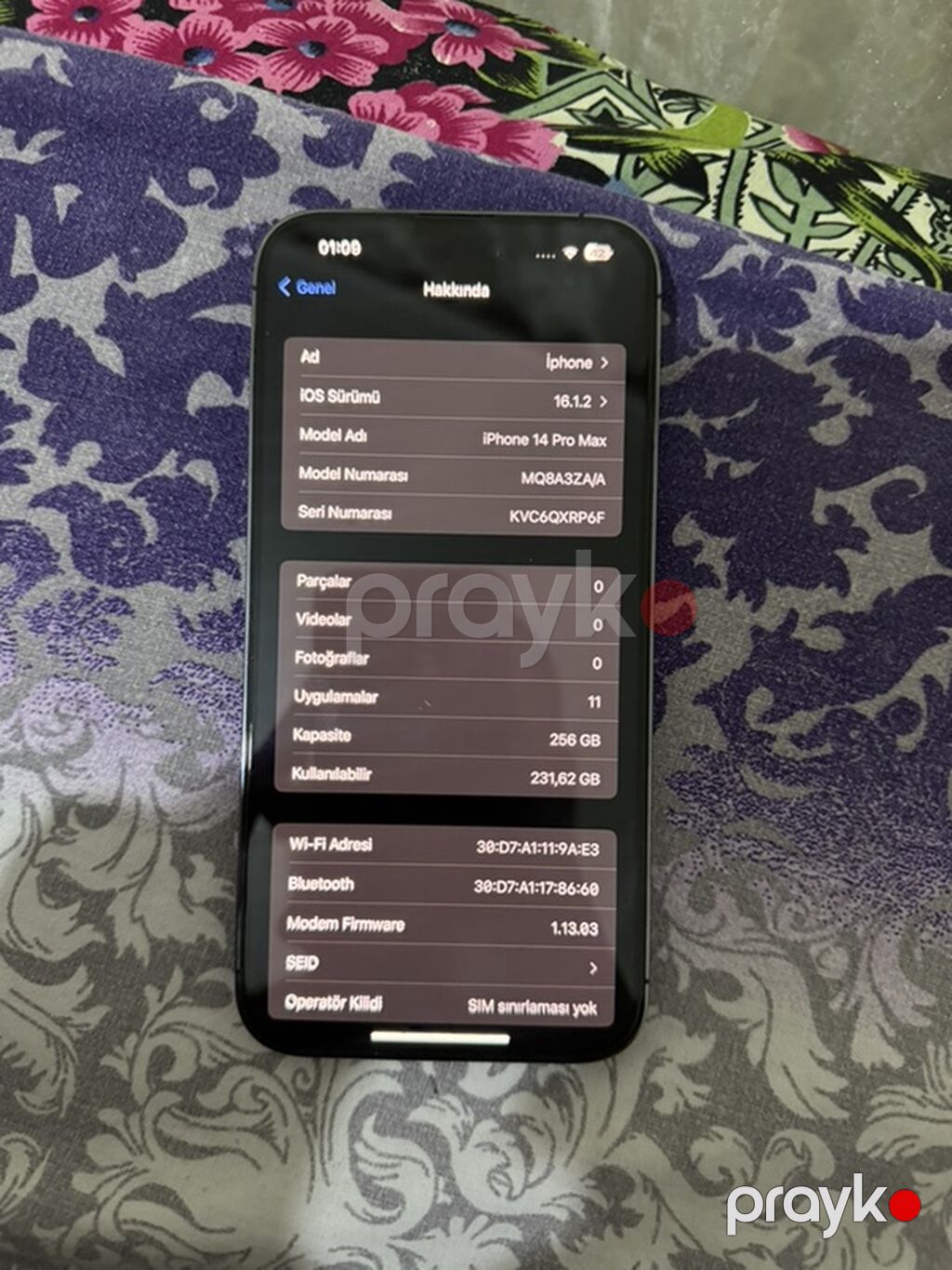 IPhone 14 Pro Max, 256 GB, Graphite, Face ID — Apple iPhone, Mingəçevir (4)