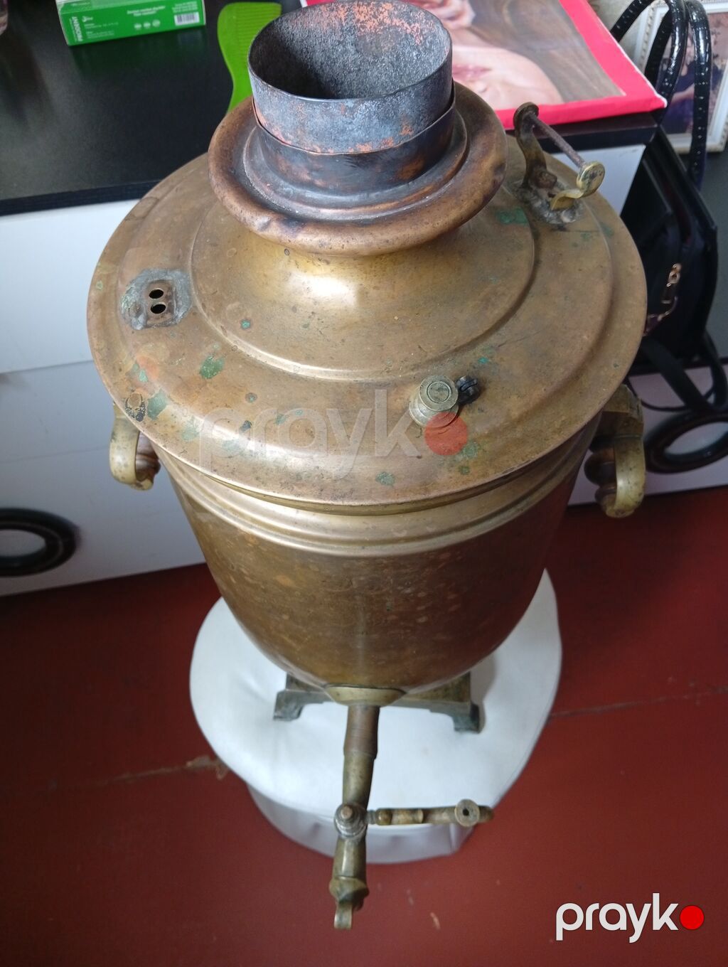 Qədim samovar, 1879 il, Latun — Digər, Bakı (3)