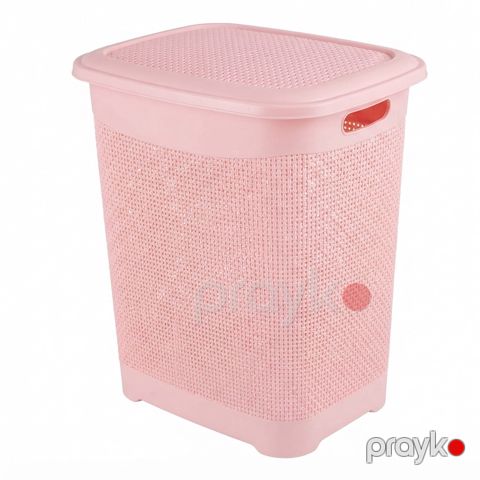Çamaşır üçün səbət, plastik, çəhrayı, 45 L — Bakı