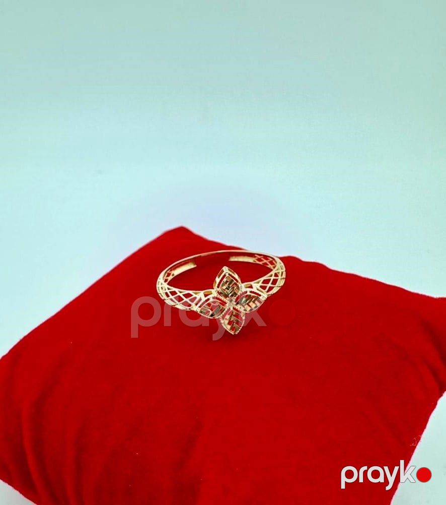 Qızıl qadın üzüyü 10467, 585 əyyar, ölçü 18 mm, 0.9 q - ozg.10467 — Mallar, Bakı (2)
