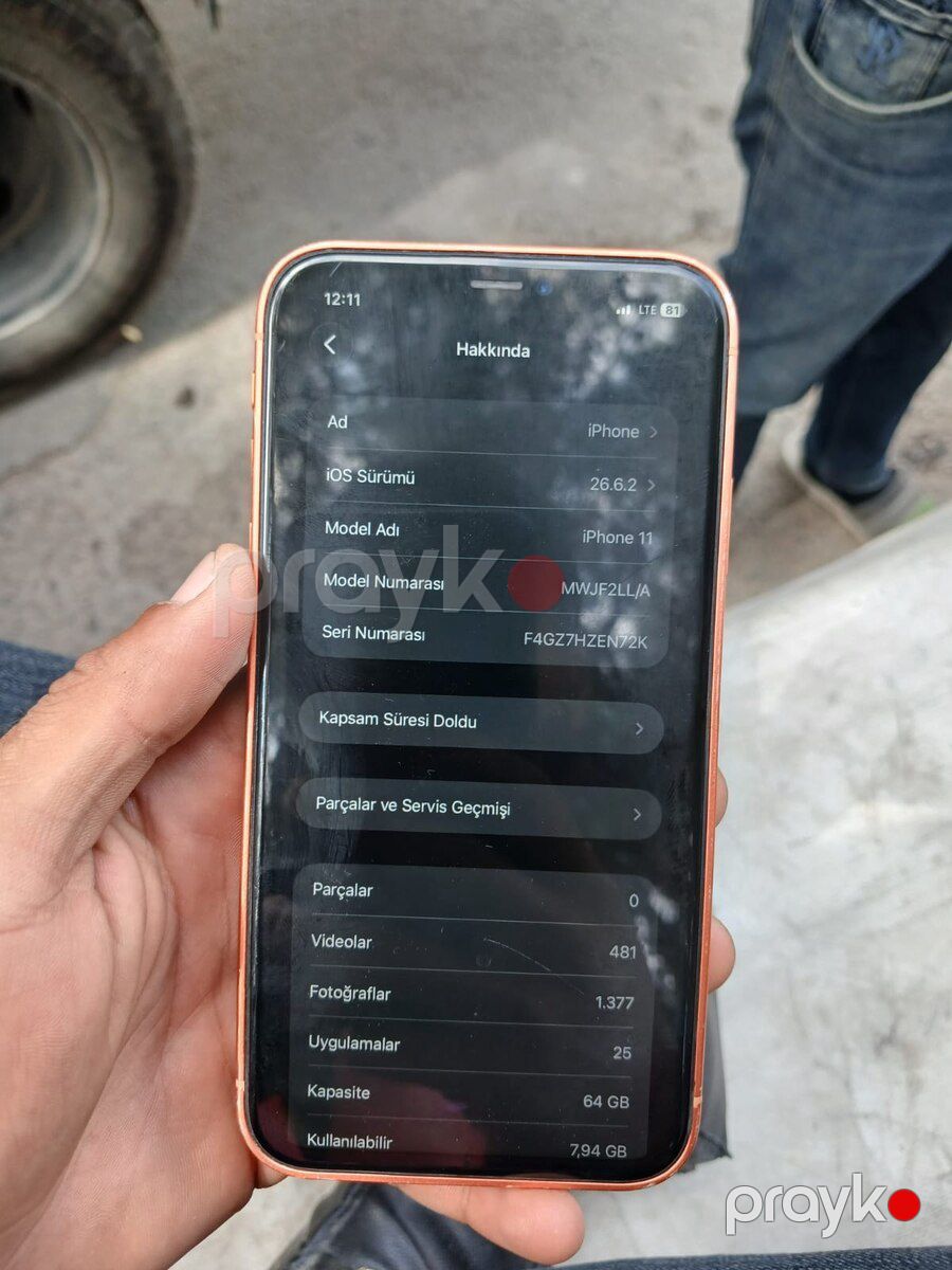 Apple iPhone 11 Yellow 64GB/4GB — Smartfonlar, Bakı (8)