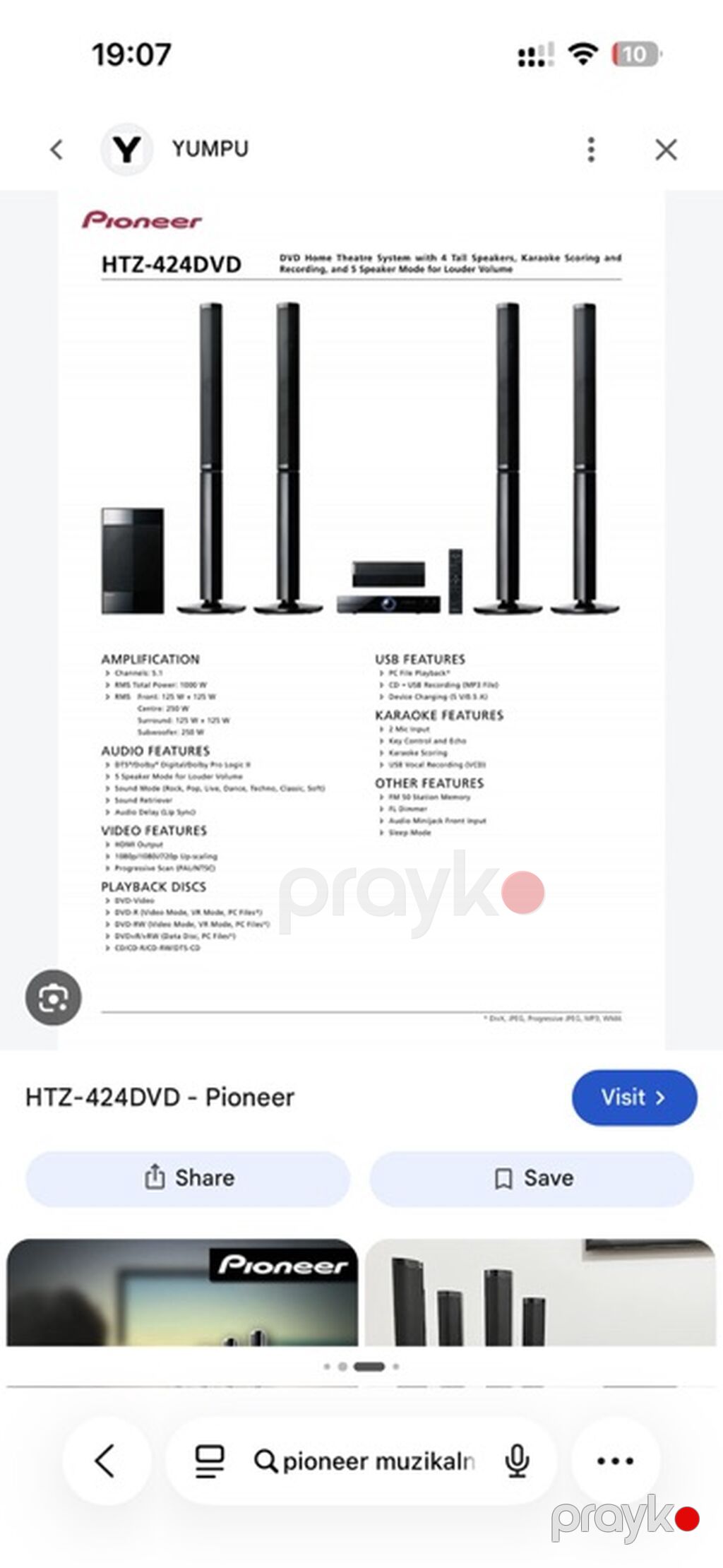 Pioneer ev kinoteatrı komplekti Komplekt: - 4 ədəd hündür (tall) — Akustik sistemlər, Bakı (2)