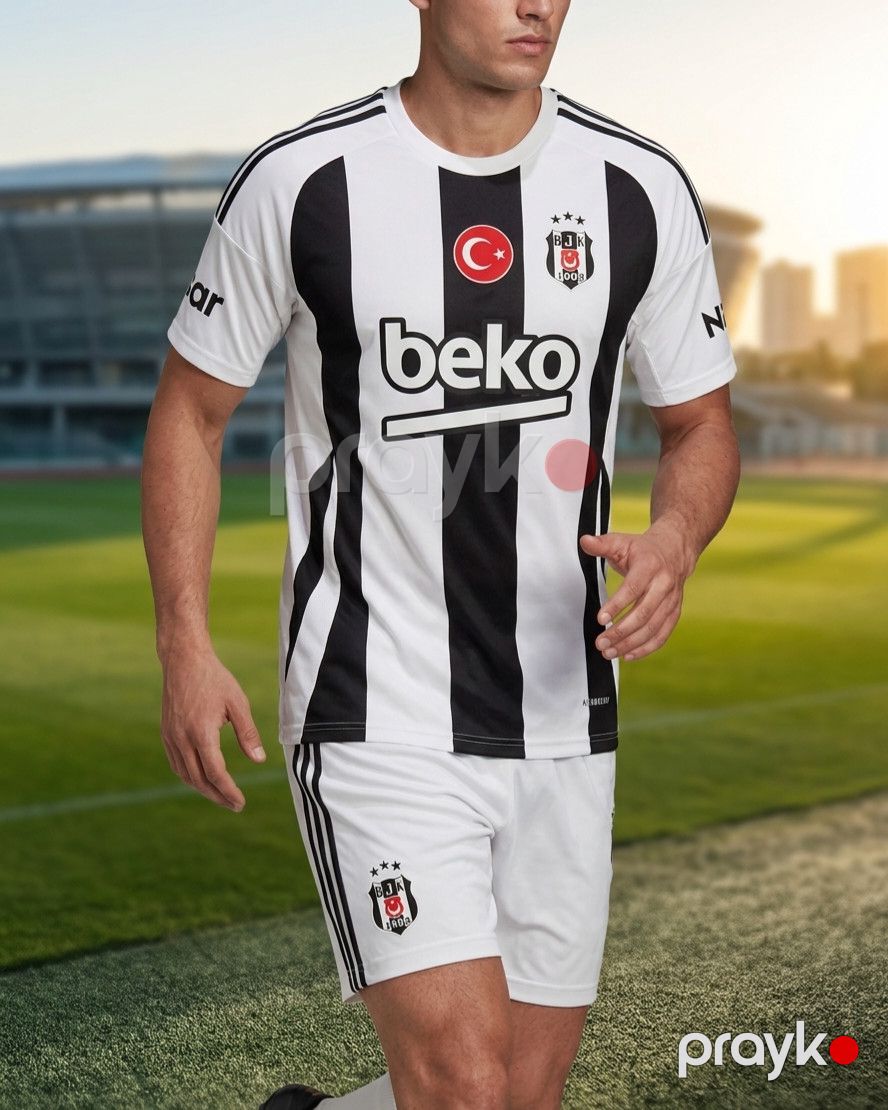 İdman kostyumu azarkeşlər üçün VZYN098 Beşiktaş JK 2024/25, poliester, ağ, ölçü XL — Mallar, Bakı (3)