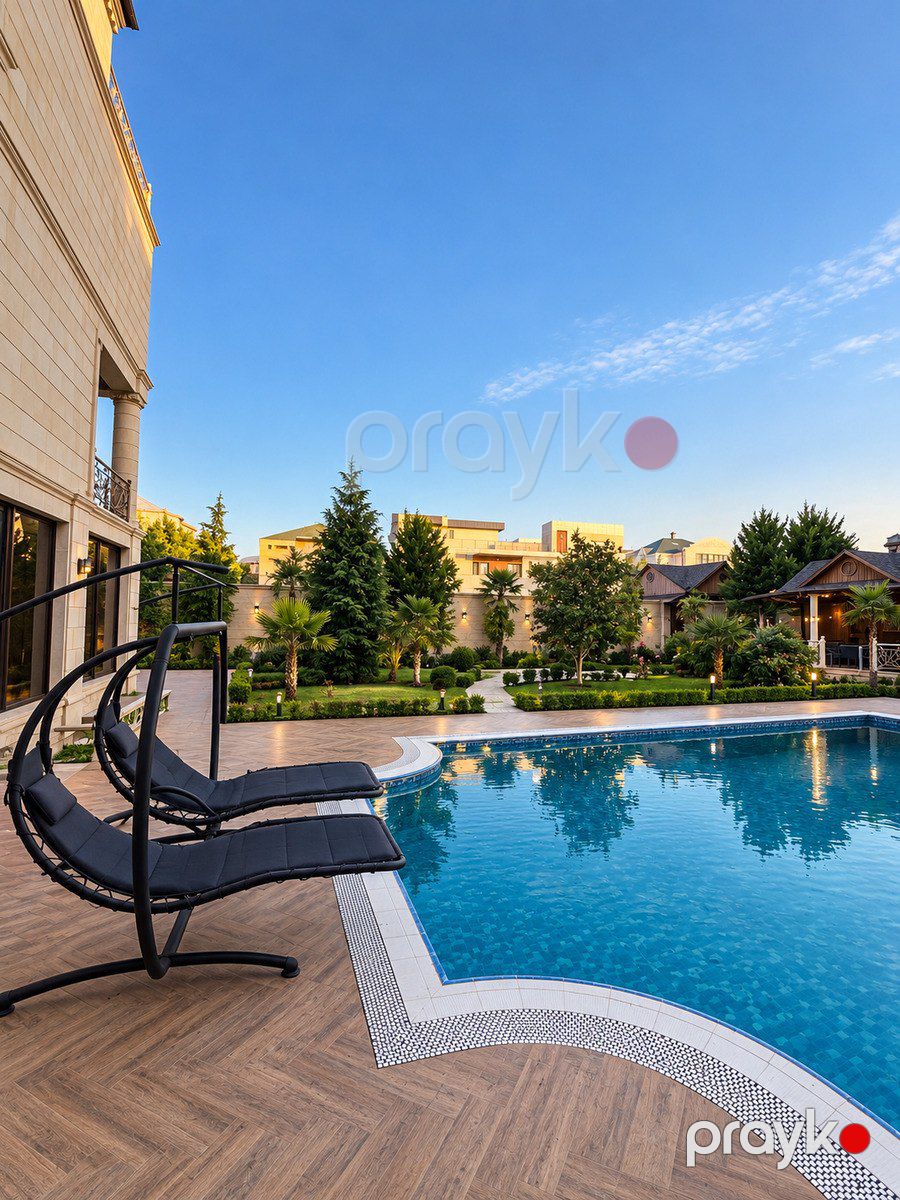 İcarəyə verilir 8 otaqlı həyət evi/bağ evi 550 m² — Ev, villa, Bakı (5)