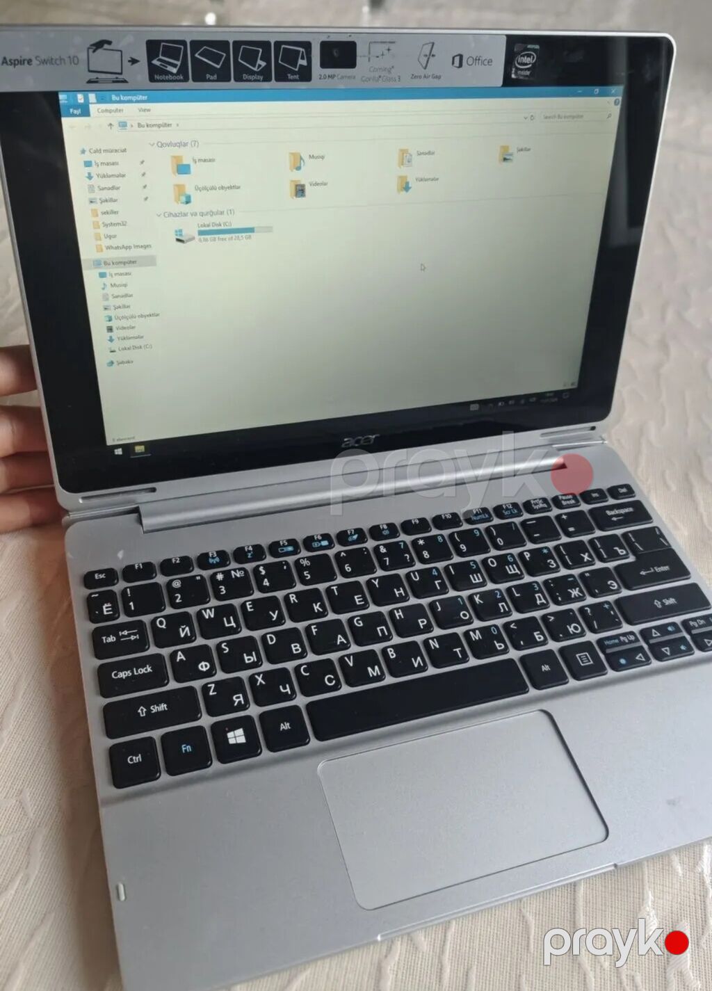 Acer Aspire Switch 10 – 2‑in‑1 planşet/noutbuk Xüsusiyyətlər: - 10.1" — Acer, Masazır (2)