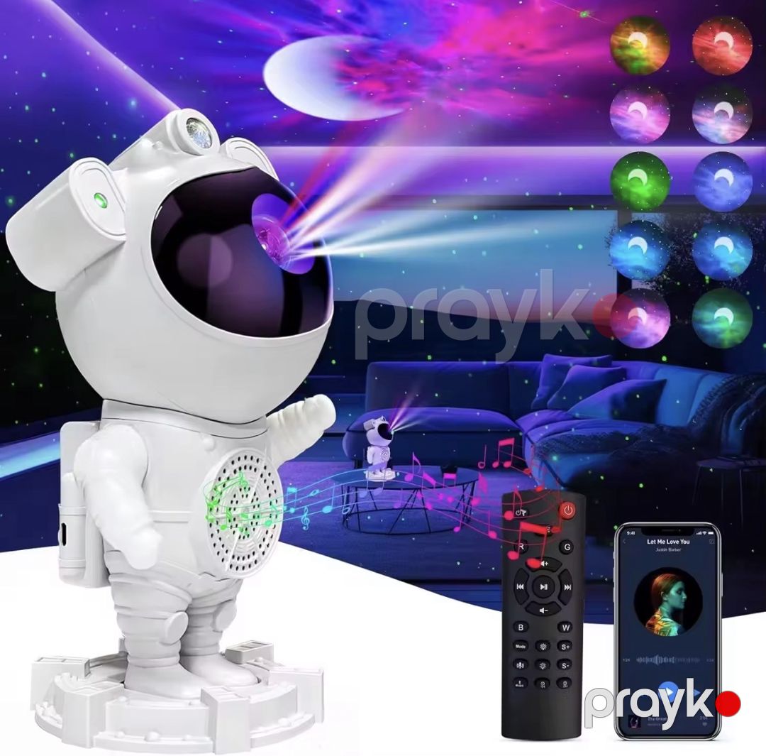 Gecə proyektoru uşaqlar üçün Astronavt eA8855, ABS plastik, ağ — Mallar, Bakı (2)