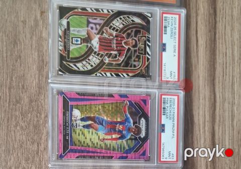 İki ədəd PSA 9 dərəcəli orijinal Panini Select və Panini Prizm kartı — Digah