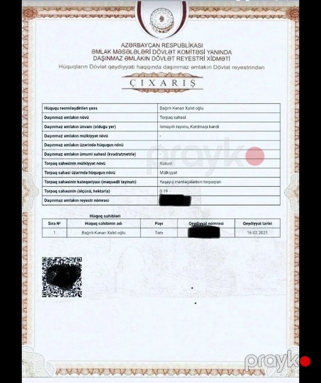 19 sot torpaq sahəsi, İsmayıllı r — Torpaq, İsmayıllı (3)