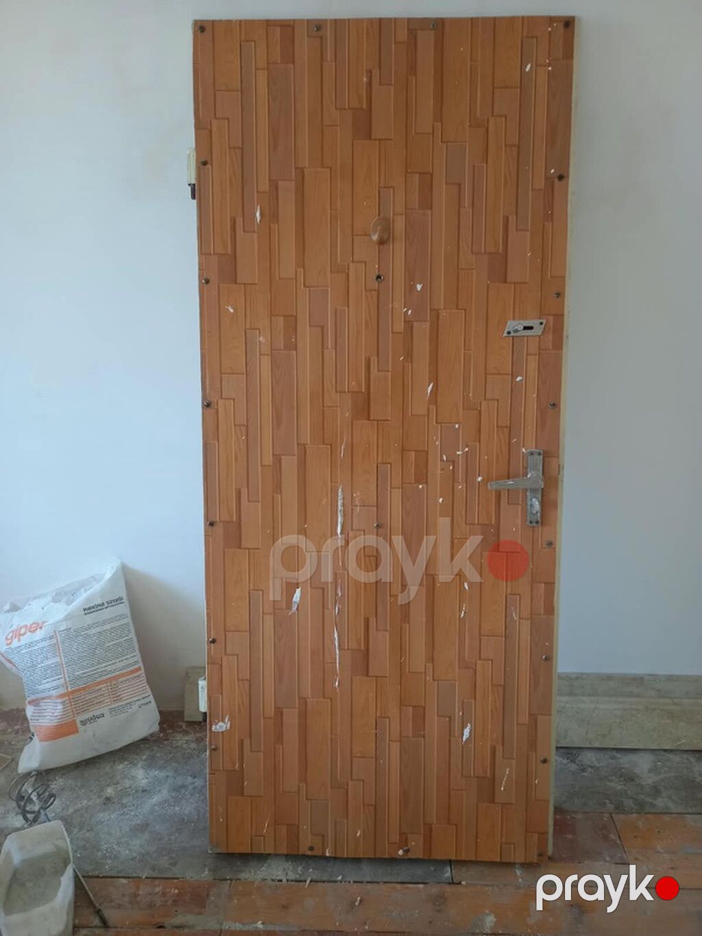 Metall karkaslı giriş qapısı (ikiüzlü) Huns-2.05 En 0.92 0506207272 — Pəncərələr, qapılar, balkonlar, Bakı (3)