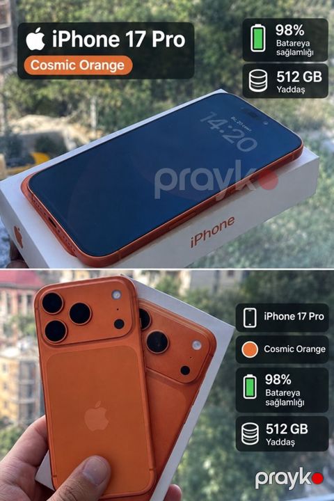 IPhone 17 Pro, 512 GB, Narıncı, Face ID — Bakı