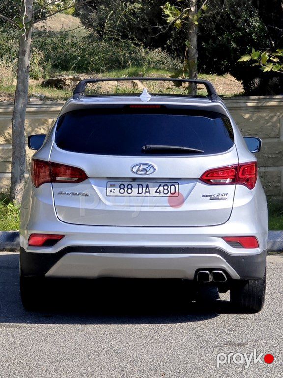 Hyundai Santa Fe, 2.0 L, 2016 il, 95 000 km — Avtomobillər, Bakı (12)