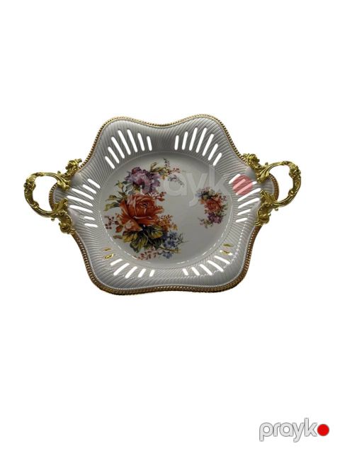 Şirniyyat qabı Falken GC-60, farfor, ağ, 9x30 sm — Bakı