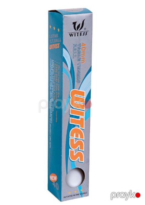 Masaüstü tennis üçün top dəsti Witess, 6 əd, ağ, 40mm - WS0871 — Bakı