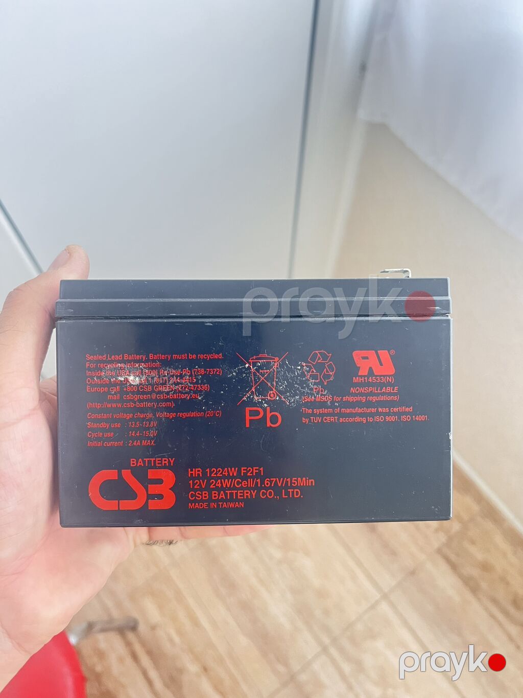 CSB Battery HR 1224W F2F1 qurğuşun-turşulu, möhürlənmiş (Sealed Lead — UPS, Bakı (4)
