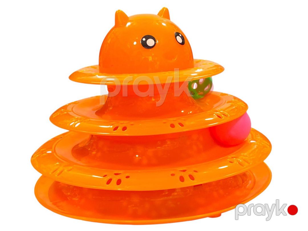 Pişiklər üçün oyuncaq K-522-12-50 Cat turntable toy narıncı — Mallar, Bakı (3)