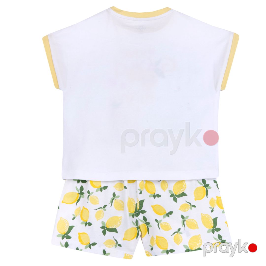 Qızlar üçün şortlu pijama dəsti Chicco 9101570000000-33, rəngbərəng, pambıq/elastan, ölçü 7 yaş — Mallar, Bakı (2)