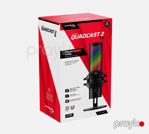 Mikrofon RGB HyperX Quadcast 2 S Gaming (9A273AA) — Bakı