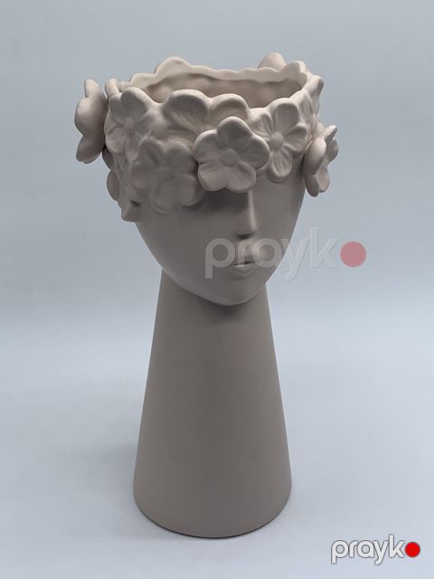 Açar qabı 1076, ağ, keramika, 32 sm — Bakı