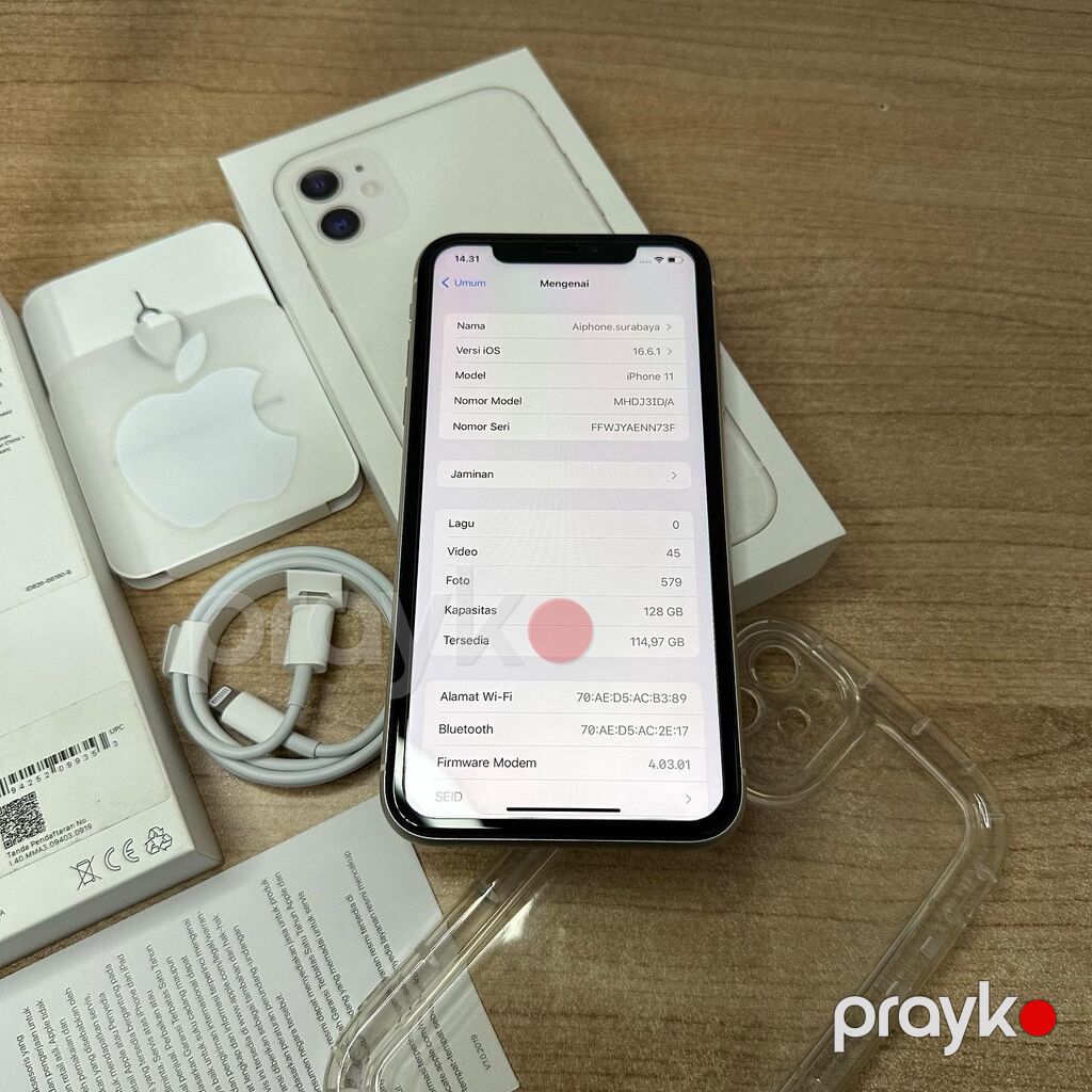 IPhone 11, 128 GB, Ağ, Zəmanət, Kredit, Simsiz şarj — Apple iPhone, Bakı (7)