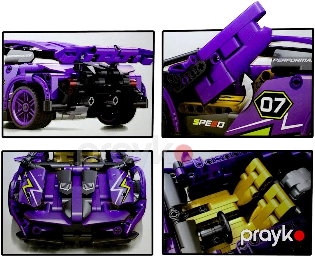 Konstruktor Jiqile Racing car Lamborghini 48010, 6+, 570 parça — Mallar, Bakı (3)