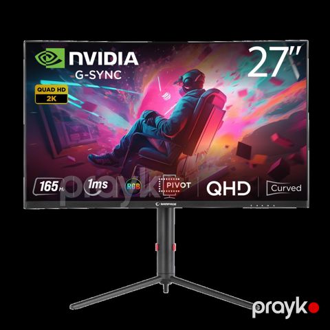 Monitor rampage prıme PR27R165QC QHD 2560x1440 165hz — Bakı